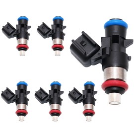 OSKYUO Set of 6 Fuel Injectors 0280158233 Compatible with Dodge Challenger Charger Durango Grand Caravan Chrysler 200 300 Town & Country Jeep Grand Cherokee Wrangler Ram 1500 3.6L V6 5184085AC 4 Holes