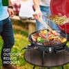 Electric BBQ Grill Techwood 15-Serving Indoor/Outdoor Electric Grill for Indoor