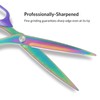 Asdirne Titanium Coating Sewing Scissors Bundle, Professional Fabric Scissors Set,