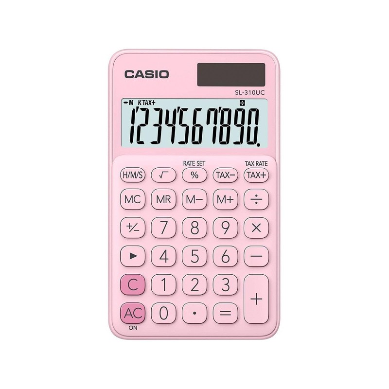 Casio SL-310UC-BU Calculator, 10 Digits, Blue