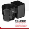 Clip-On Walker Cup Holder with Large Storage Box – Only