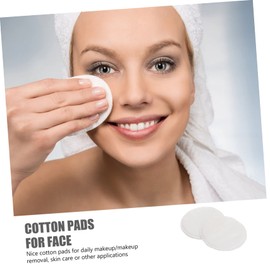 WOONEKY 300 Pcs Make up Cotton Rounds Face Rounds Pad Easy to Use Makeup Remover