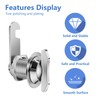 Sissinda Thumb Operated Offset Cam Lock, 5/8" Cylinder Fits on