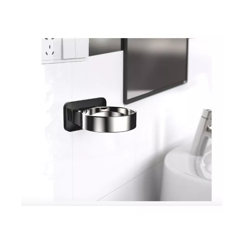 RAIKEDR Soporte Para Sacador De Cabello Plástico/cromado Raikedr Color Black