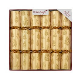 Robin Reed Gold Tree Flakes Christmas Party Favors - Set of 12 decorative favors for all holiday occasions