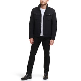 KENNETH COLE Men's Jacket, Trucker Black, X-Large