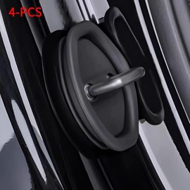4 PackCar Silicone Door Latch Protective Cover, Vehicle Doors Locks Guard Stopper Set Auto Accessories, Door Lock Protective Cover for Various Models Car