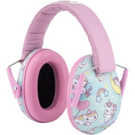 Snug Kids Earmuffs – Noise Reduction for Toddlers & Children – Adjustable, Lightweight, Foldable, Soft & Comfortable - Unicorns