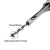 uxcell Square Hole Drill Bit, 1/4" High-Carbon Steel Hollow Chisel
