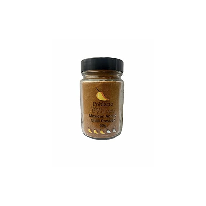 Poblano Mexican Ancho Chilli Powder Shaker, 50 g