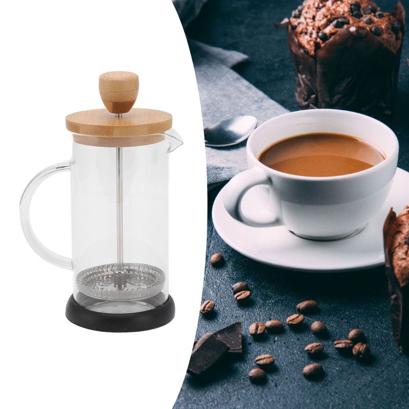 French Press Heat Resistant Hand Brewing Filter High Borosilicate Tea