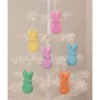 Bethany Lowe Peeps Bunny Ornament Set of 6 ~~ Easter