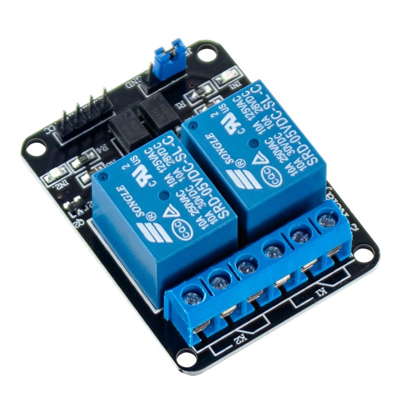 Hosyond 6Pack 2 Channel DC 5V Relay Module with Optocoupler