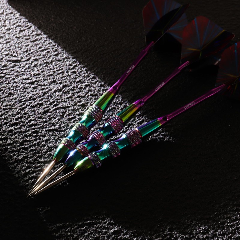 CyeeLife Steel Tip Darts Set,3 Pack Professional Dart with 6