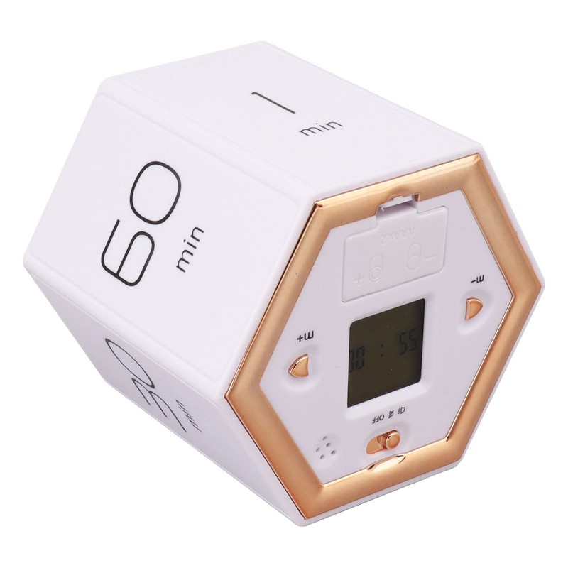 Generic Productivity Timer, ADHD Timer Cube with Mute Alarm Function