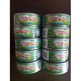 Chicken Of the Sea 10 CHICKEN OF THE SEA BEST TUNA CHUNK LIGHT TUNA IN WATER NET WT 5 OZ EA 02/2026