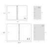 A6/ A5 6-Holes Colorful PP Cover Round Ring Binder Personal