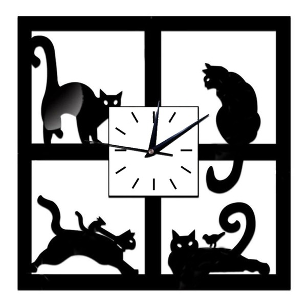 PIENSE Wall Clock, Wall Clock, Wall Clock, Cat, Scandinavia, Antique