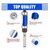 NICAVKIT 4Pcs Top and Bottom Bearing Flush Trim Router Bits