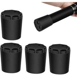 4Pcs Black Fishing Rod Butt Cushion - Fishing Rod End Caps | Fishing Rod Seat Cushions | Silicone Fishing Rod Protector | Fishing Seat Protector Gimbal End Cap for Fishing Rods and Accessories