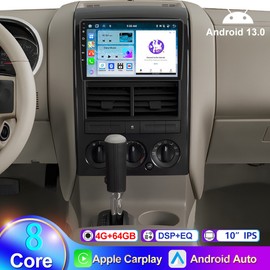 LeeKooLuu 4G+64GB For 2005-2010 Ford Explorer Carplay Car Stereo Radio Android 13.0 GPS