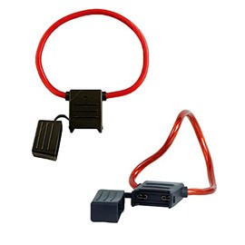 KafTon Maxi Blade Fuse Holder Splash-Proof 80A 8 AWG Cable In Line Car Auto (5)