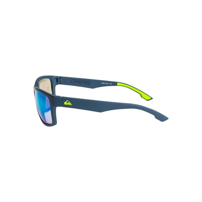 Quiksilver Men's Trailway Sunglasses, Matt Navy/ML Yellow