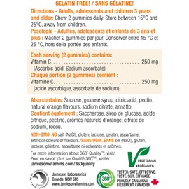 Jamieson Vitamin C Gummies 60 Gummies
