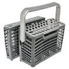Electrolux Cestello Portaposate con 2 scomparti modulari, Manico salvaspazio, Compatibile