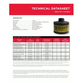 Scott 40mm Nato Respirator gas Mask Filter Cartridge CBRN Cap-1 Canister,