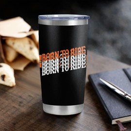 BBsoft Motorcycle Gifts for Men - Therapy Is Expensive Wind Is Free Tumbler - 20oz Insulated Stainless Steel Cup