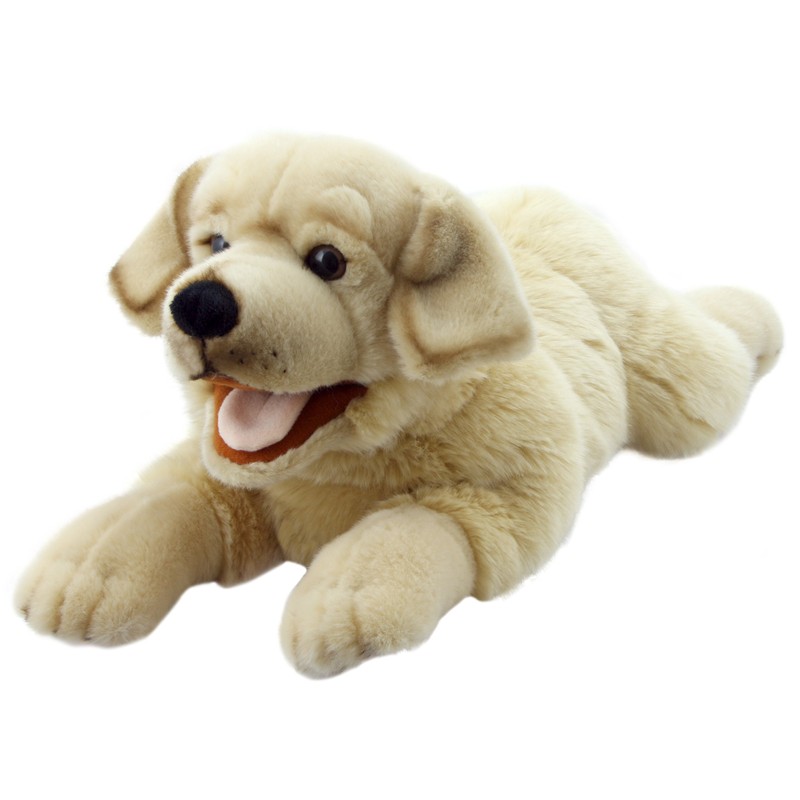 The Puppet Company Playful Puppies Labrador - Yellow Hand Puppet,