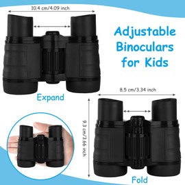 OSDUE Kids Telescope Outdoor Toys, 4x30 High Resolution Binoculars for Kids Toys Educational Learning Kids Binoculars for Sports and Outside Play, Gifts for Age 3-12 Years Old Boys Girls