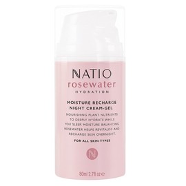 Natio Rosewater Hydration Moisture Recharge Night Cream-Gel 80ml