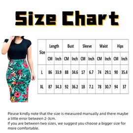 Women's Work Dresses, Floral Elegant Midi Casual Dress for Women, Vintage 3/4 Short Sleeve Office Dress, O-Neck Maxi Splicing Floral Pencil Dress, Women's Short Sleeve Bodycon Business Pencil Dress