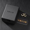 VEXXS Hoop Earrings for Men Women,14K Gold Plated Iced Out