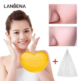 LANBENA 24K Gold Moisturising Soap enhances skin elasticity, makes your skin more delicate and soft, reduces wrinkles and looks younger, suitable for all skin types, 3.4oz