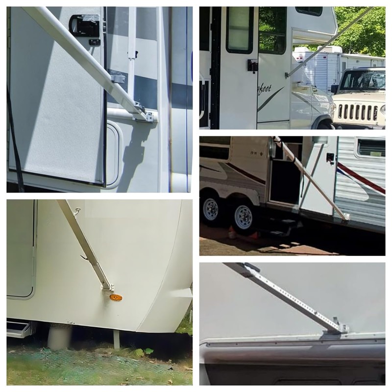 LXJZCPCompatible 3104653.005 3310811.009M RV Camper Trailer Bottom Mounting Bracket V/Camper/Awning