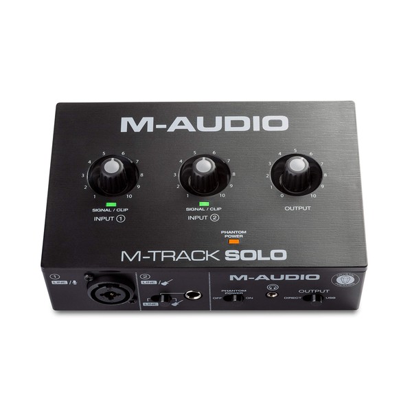 M-Audio M-Track Solo – USB Audio Interface for Recording, Streaming
