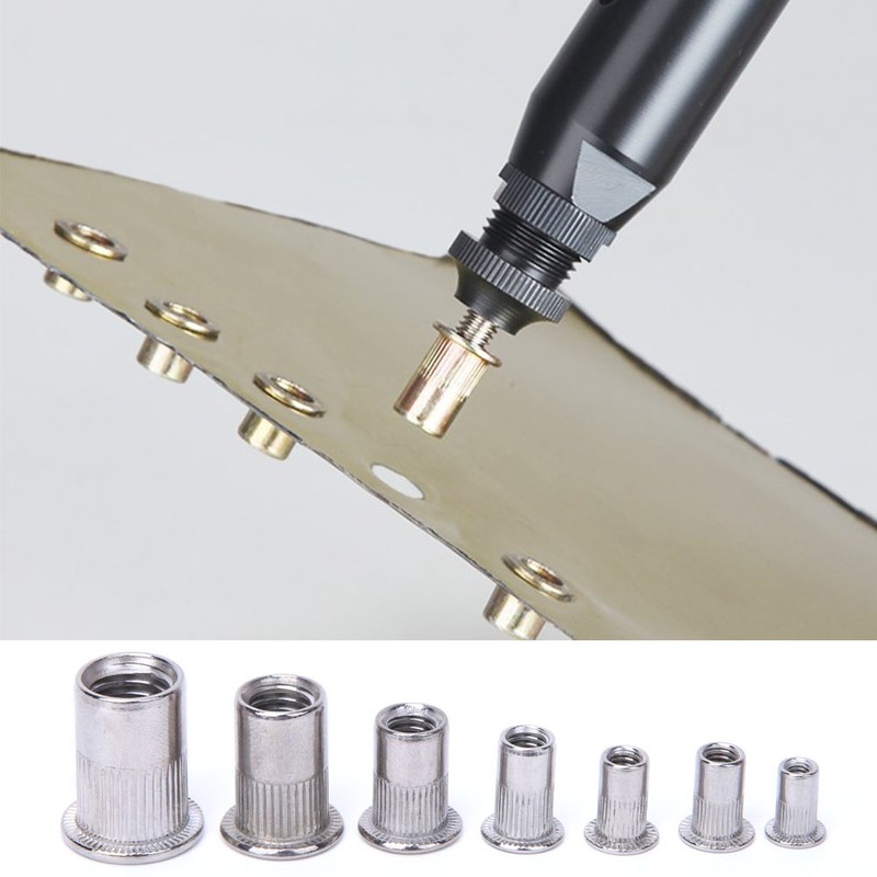 165 Pcs Rivet Nut Stainless Steel 304 M3~M10 Pull Rivet