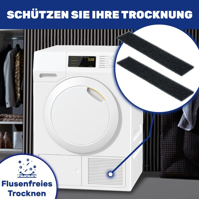 Sponge Filter Dryer 9688381 9688380 for Miele 225 x 45