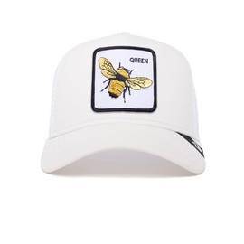 Goorin Bros. The Farm Unisex Original Adjustable Snapback Trucker Hat, Snow (The Queen Bee), One Size