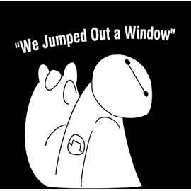 Baymax Decal, H 10.5 By L 9 Inches, White, Please Message Us for Another Color