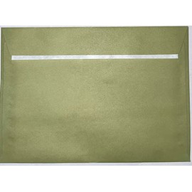 5" x 7" / 133mm x 184mm Coloured Envelopes Great for Greeting Cards, Wedding Invitations, Crafts, Business/Office - Pack of 50 Envelopes (Olive Green Peel & Seal)