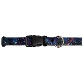 Buckle-Down PC-W30772-NS Dog Collar Plastic Clip, Galaxy Collage, 1/2" x 6-9"