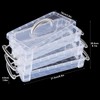 POHOVE 2 x 3 Tier Clear Plastic Storage Box with
