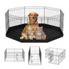 VEVOR Foldable Metal Dog Exercise Pen, Pet Playpen Dog Fence