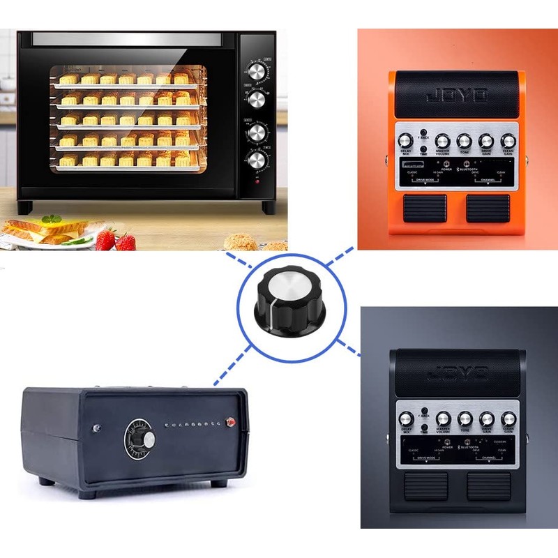 Adjustable Control Knobs, Pack of 20 Top Knobs, Potentiometer Knobs,