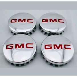 REPLACEMENT 4pcs GMC POLISHED Aluminum wheel Center Caps 22837060 83mm 3.25" Sierra Yukon