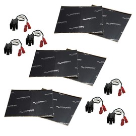 Harmony Audio HA-726512 Compatible with Chrysler Town & Country 1990-2007 Factory Speaker Replacement Harness and HA-SDSK Sound Damping Dampening Deadening (2) Mat 10" x 10" Sheets Speaker Install Kit